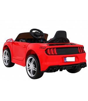 Coche GTSport de batería para niños, 12V, RC, Rojo, Ruedas goma, asiento cuero,  INDA550-RA-BBH-718A